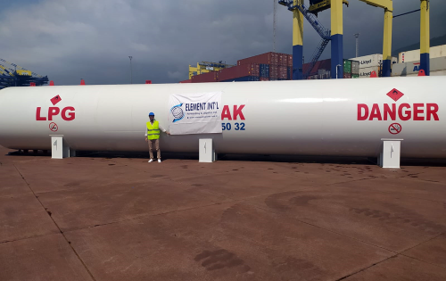 Element International Logistics Handle LPG Tank in Turkey