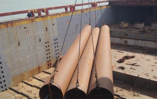 ISSGF India Transport Breakbulk Pipes En Masse to Dammam