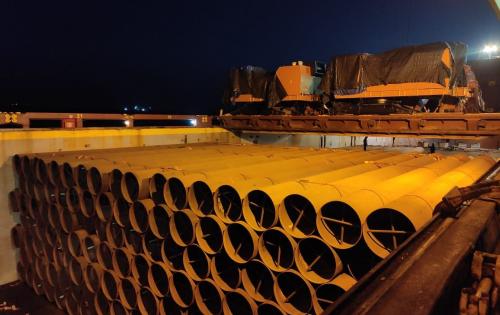 ISSGF India Transport Breakbulk Pipes En Masse to Dammam