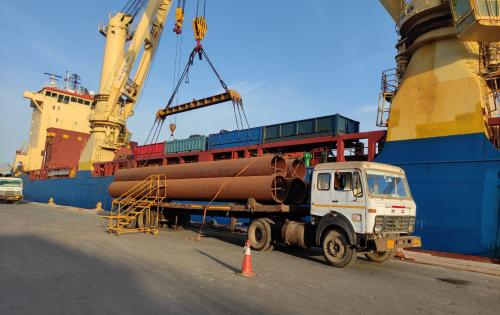 ISSGF India Transport Breakbulk Pipes En Masse to Dammam