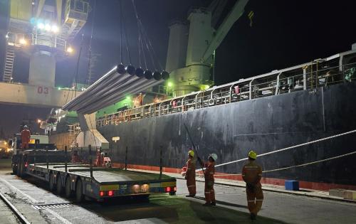 Cuchi Shipping Arrange for Delivery of Pipes to Vung Tau