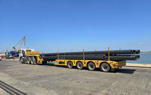 Cuchi Shipping Arrange for Delivery of Pipes to Vung Tau