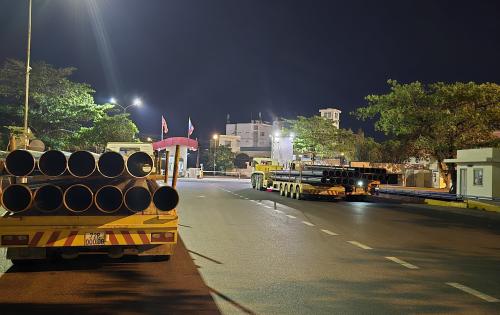 Cuchi Shipping Arrange for Delivery of Pipes to Vung Tau