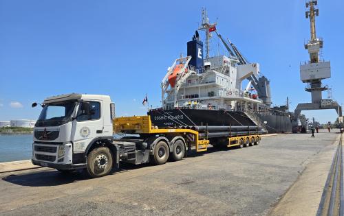 Cuchi Shipping Arrange for Delivery of Pipes to Vung Tau