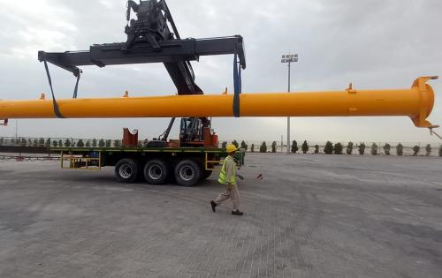 JSL Global Handle Telescopic Suction Pipe from Bahrain to Qatar