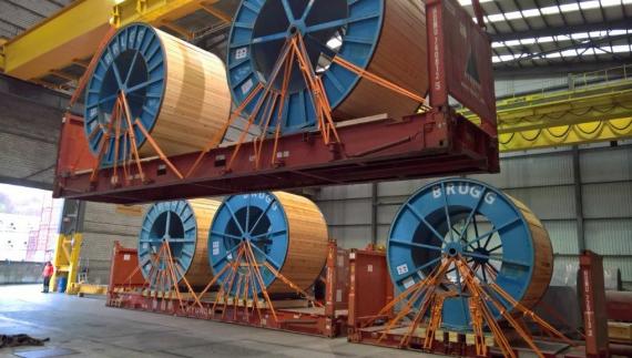 ITS Ship Large Cable Reels to the UAE