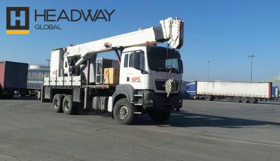 Crane shipped from Erbil to Tunis by Headway Global in Turkey