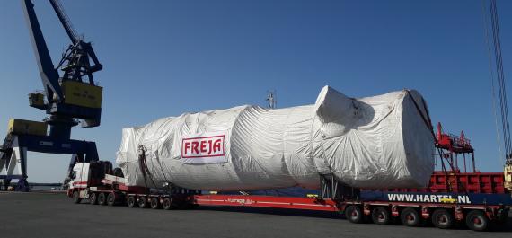 FREJA Handle Cargo for New Plant in Finland