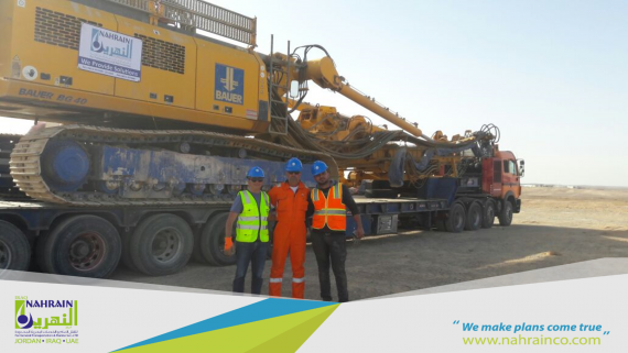 Al Nahrain Move CAT Excavator from Jordan to Saudi Arabia