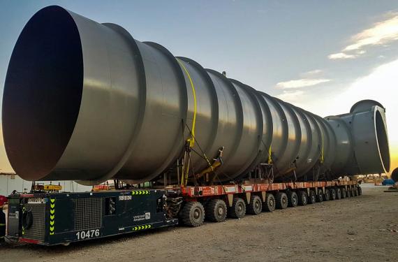 Turk Heavy Transport Handle Load for ALBA Power Station 5