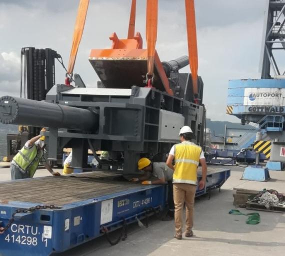 Origin Logistics Handle 40tn Cutting Machine in Turkey