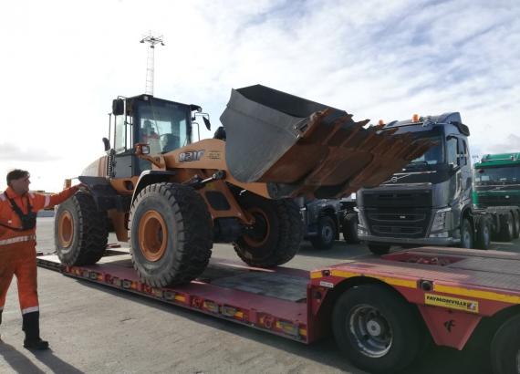 Livo Logistics with Another Shipment of Construction Machines