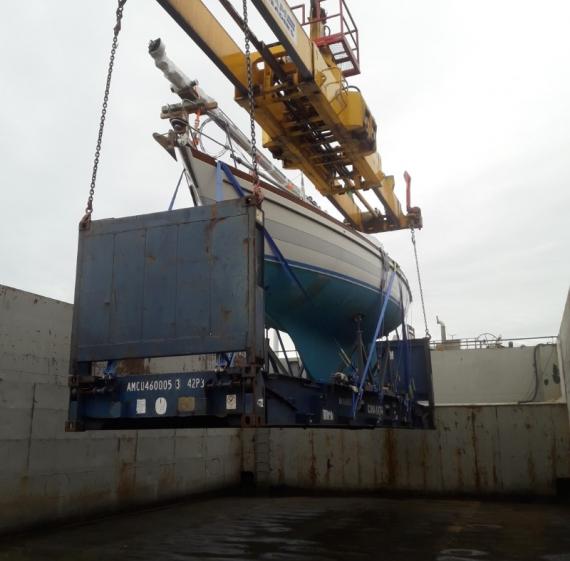 Europe Cargo Discharge Sailboat