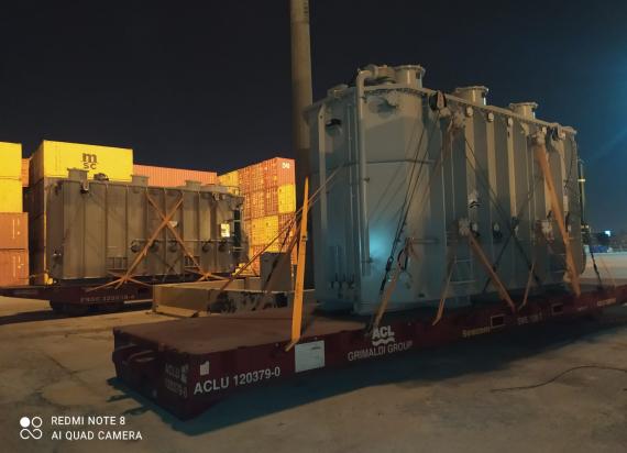 Origin Logistics with Shipping of Two Power Transformers