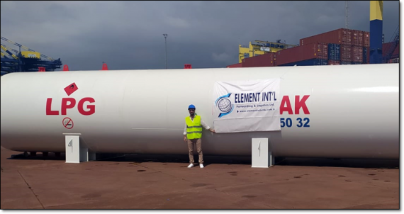 Element International Logistics Handle LPG Tank in Turkey