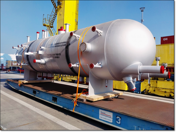 Livo Logistics Carry Oversized Heat Exchangers to India