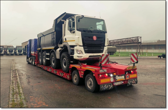 BATI Transport T158 Trucks from Czechia to Azerbaijan