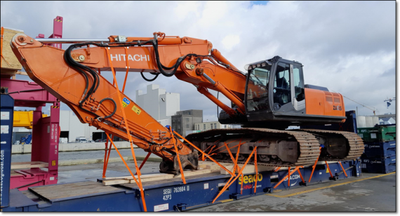 Europe Cargo Transport Excavator to Jebel Ali