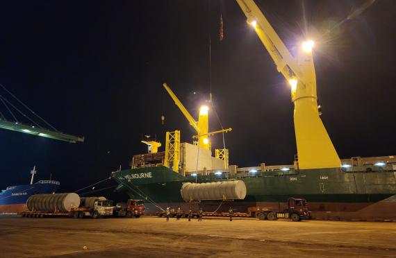 Cuchi Handle Project Shipment for Power Generating Station