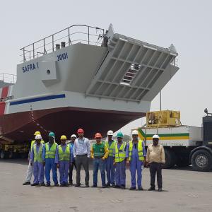 Impressive Movement of Massive Landing Craft by Turk Heavy Transport