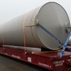 Intertransport GRUBER Arrange Transport of Large Tank from Germany to Egypt