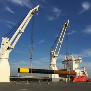 Europe Cargo Discharge Large Pipes for New Jetty