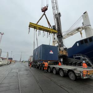 Seabourne Forwarding & Westdijk Deliver Transformer to the UK